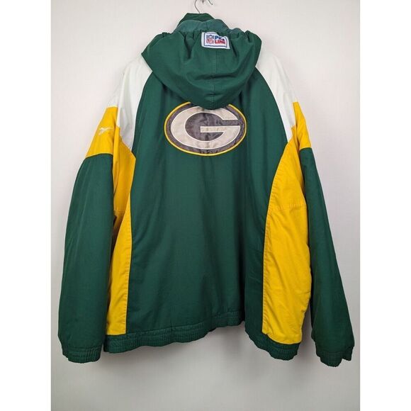 Vintage 90's Green Bay Packers NFL Reebok Pro Line XXL Winter Jacket - Picture 12 of 15